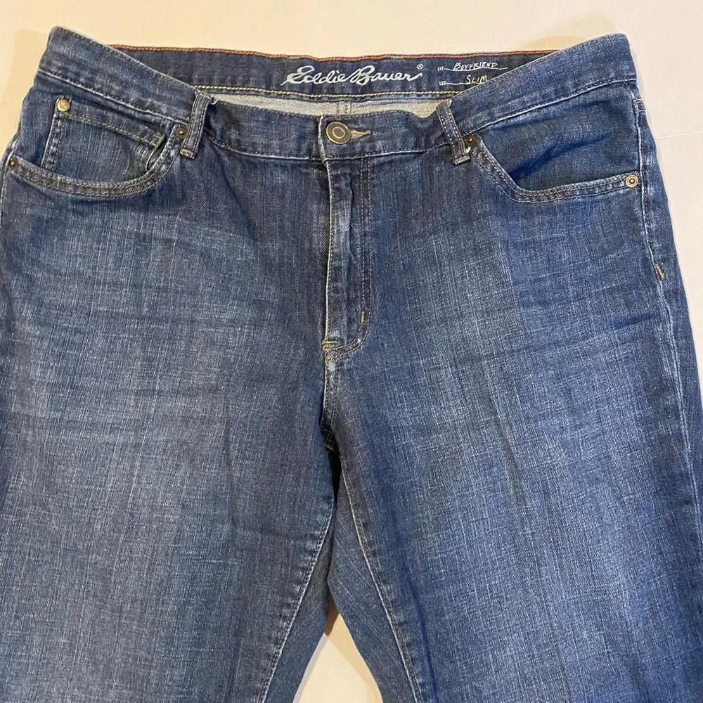 Eddie Bauer Boyfriend Slim Jeans size 12 Tall - Picture 6 of 13